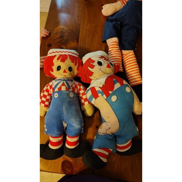 Vintage Raggedy Ann and Andy Set Handmade And Merrill Lot Of 4 One Slight Damage - Picture 13 of 16